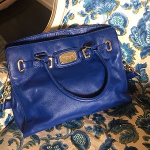Electric Blue Michael Kors Leather Handbag
